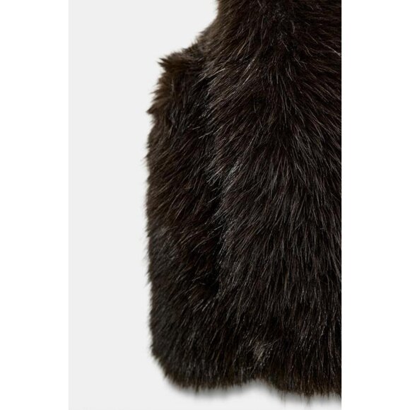 ZARA FAUX FUR VEST - Picture 8 of 8